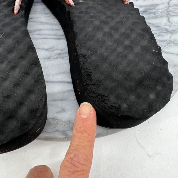 The North Face Sandals Womens 9 Foam Thong Flip Flop Orange Black Slip On - Picture 8 of 14